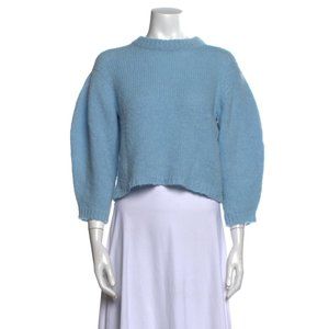 Tibi Alpaca Mock Neck Sweater